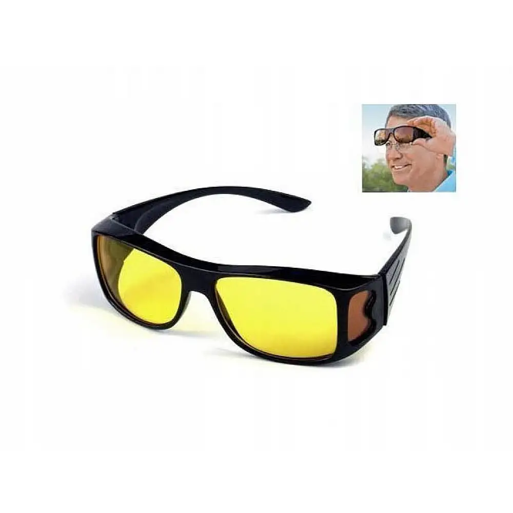 Verk Group Γυαλιά Νυχτερινής Όρασης HD Vision για Οδηγούς - Σετ 2 τεμαχίων Με Ηλιακά γυαλιά 5907451313039