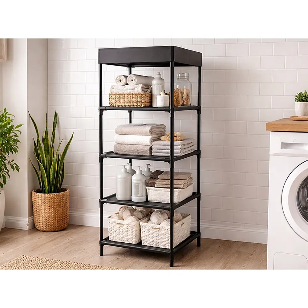 Verk Group Πολυλειτουργικό Ράφι Παπουτσιών Οργκανάιζερ Ντουλάπι Σταντ με 5 Ράφια για το Μπάνιο 5907451380833