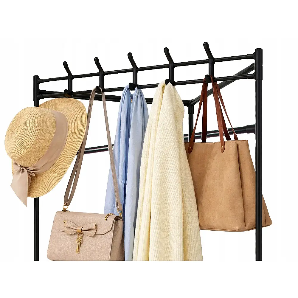 Verk Group Γωνιακή Κρεμάστρα Ρούχων με Ραφιέρα για Παπούτσια 5907451380895