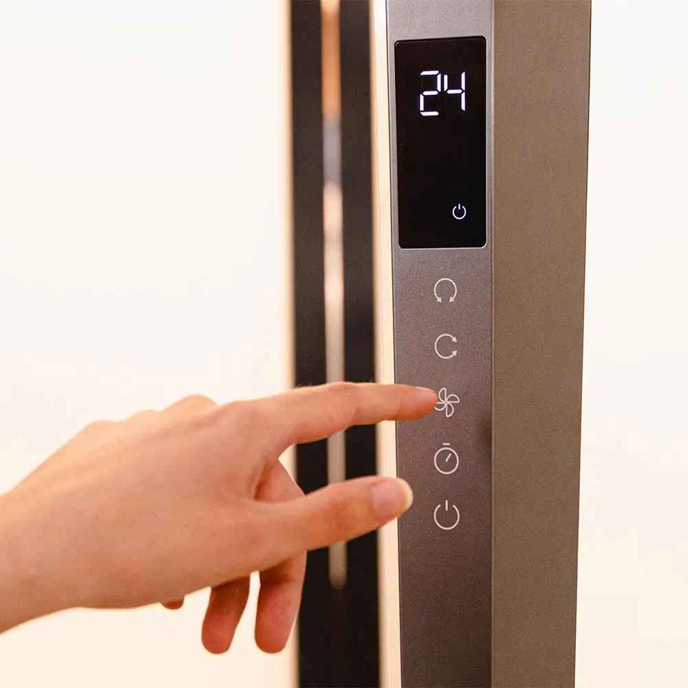 Cecotec Ανεμιστήρας και Κυκλοφορητής Αέρα EnergySilence 2400 Cyclone Noir Δαπέδου 40W με DC Motor, 24 Ταχύτητες, Τηλεχειριστήριο & Οθόνη LED CEC-108200