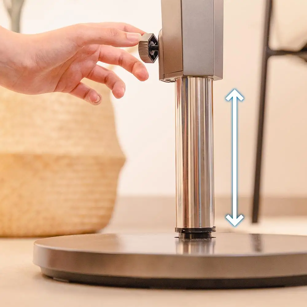 Cecotec Ανεμιστήρας και Κυκλοφορητής Αέρα EnergySilence 2400 Cyclone Noir Δαπέδου 40W με DC Motor, 24 Ταχύτητες, Τηλεχειριστήριο & Οθόνη LED CEC-108200