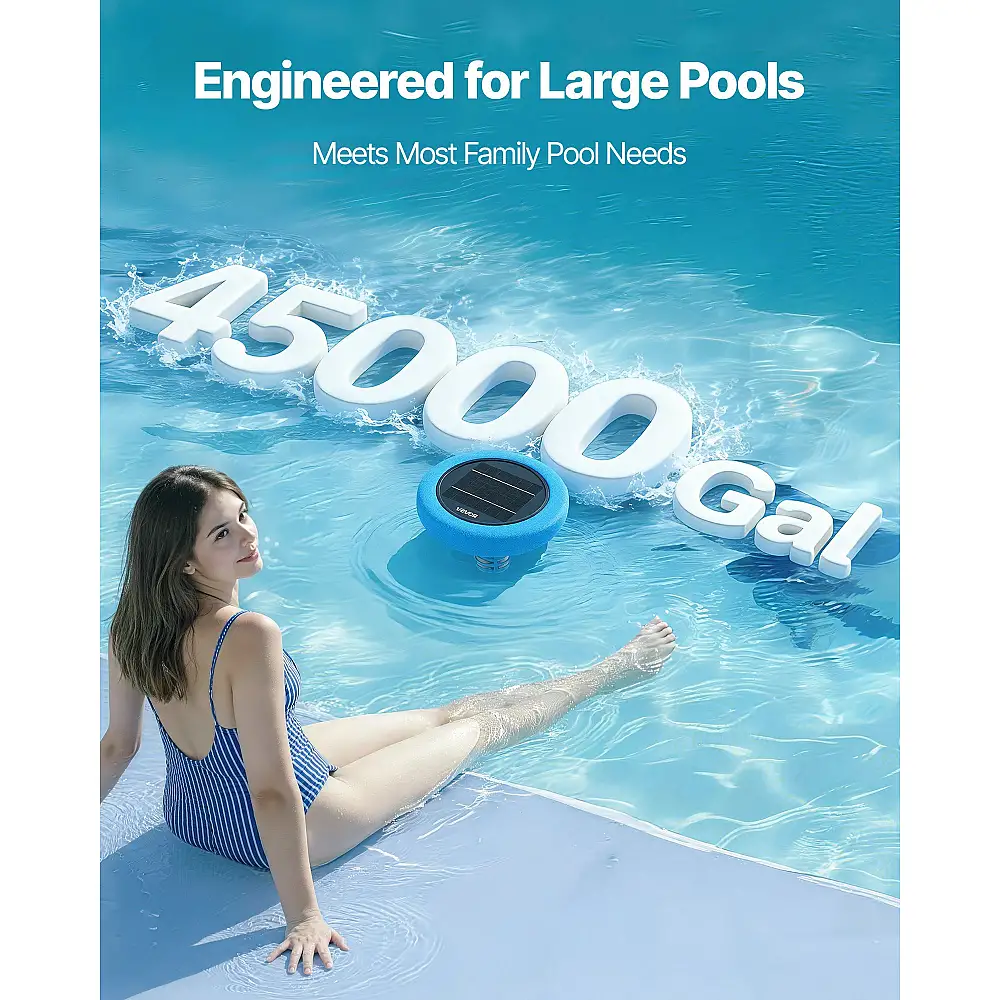 VEVOR Ηλιακός Ιονιστής Πισίνας με Χαλκό για Χωρητικότητα έως 170343 Λίτρα TYNYCLZFSQDHOGJV5001V0