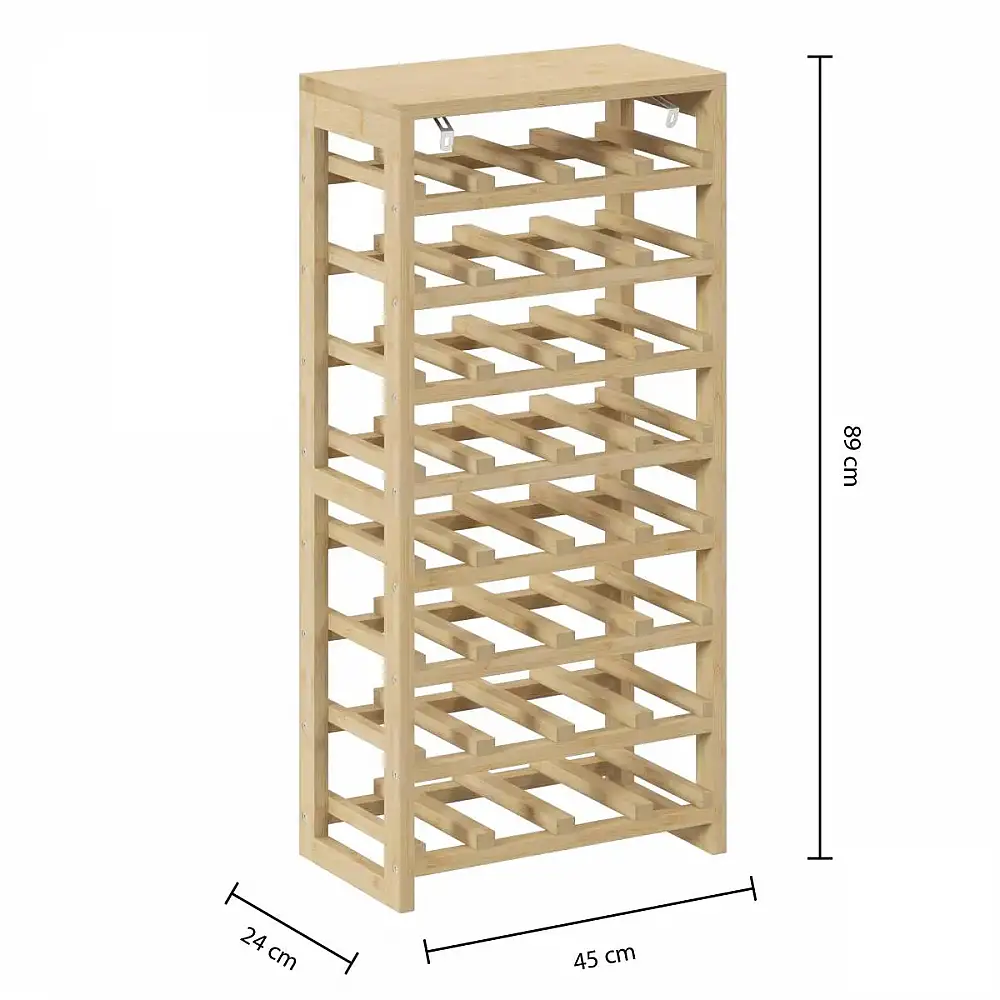 5Five Simply Smart Ξύλινη Επιδαπέδια Κάβα Κρασιών για 32 Μπουκάλια (45x24x89εκ.) 189635
