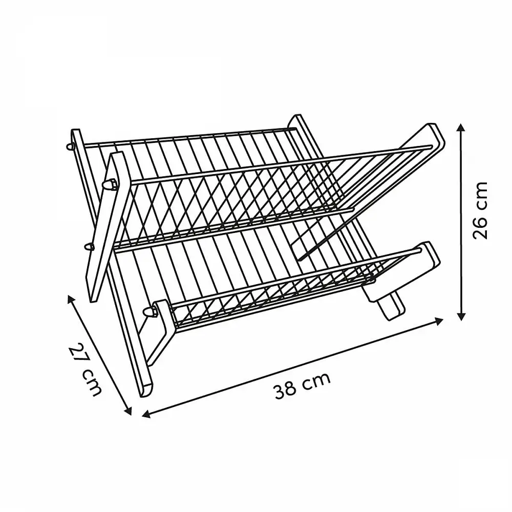 5Five Simply Smart Αναδιπλούμενος Στραγγιστήρας από Ακακία σε Μπεζ Χρώμα 190142