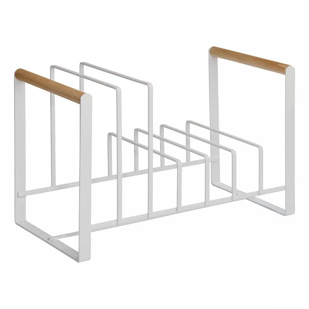 5Five Simply Smart Οργανωτής Μεταλλικών Κατσαρολών και Τηγανιών 32x16x20 εκ. Λευκός 190292