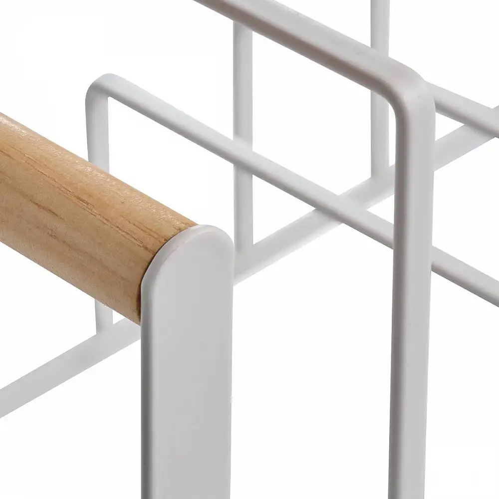 5Five Simply Smart Οργανωτής Μεταλλικών Κατσαρολών και Τηγανιών 32x16x20 εκ. Λευκός 190292