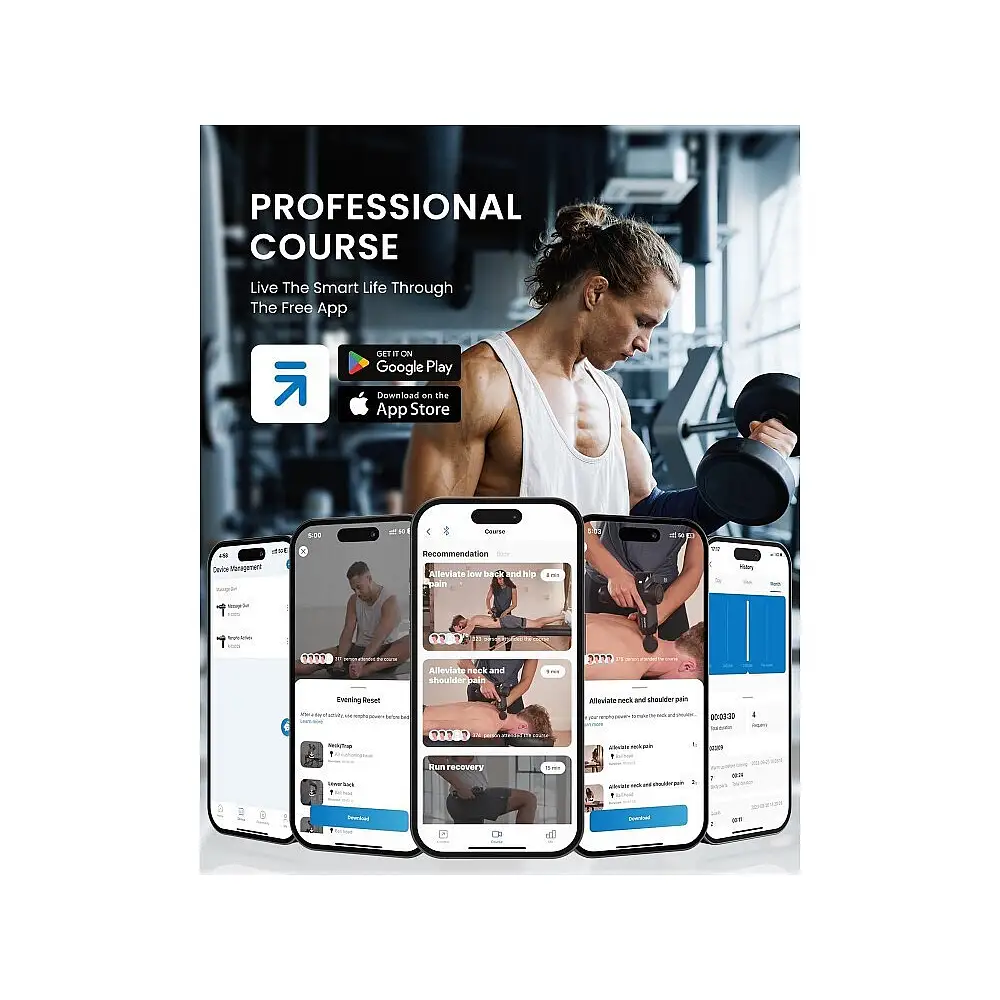 Renpho Πιστόλι Μασάζ για το Σώμα με Δόνηση και Λειτουργία Θέρμανσης R-C001SH-BK