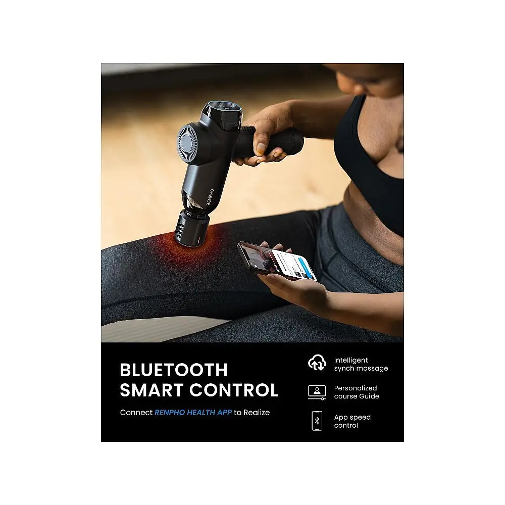 Renpho Πιστόλι Μασάζ για το Σώμα με Δόνηση και Λειτουργία Θέρμανσης R-C001SH-BK