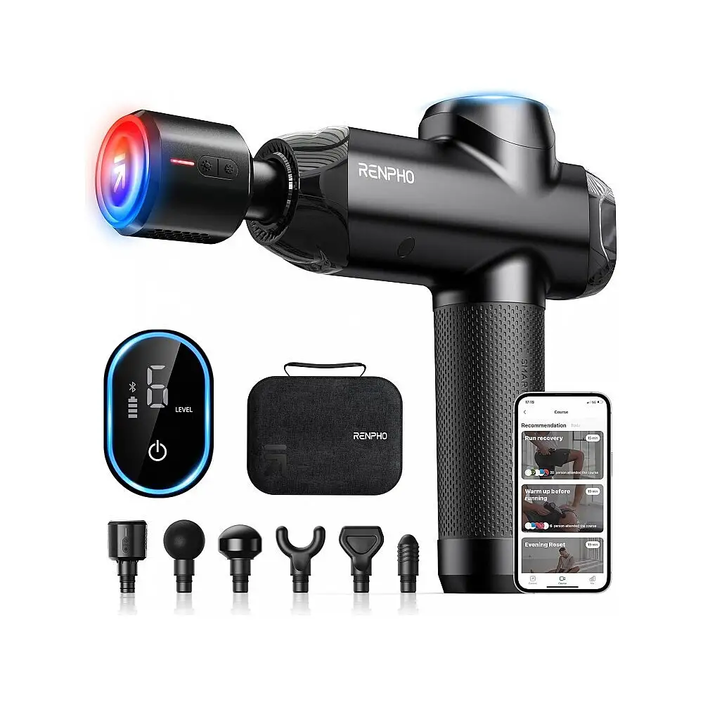 Renpho Πιστόλι Μασάζ για το Σώμα με Δόνηση και Λειτουργία Θέρμανσης R-C001SH-BK