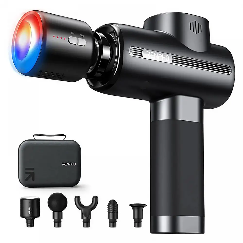 Renpho Πιστόλι Μασάζ με Λειτουργία Hot & Cold & Αθόρυβο Μοτέρ Brushless R-C003H-BK