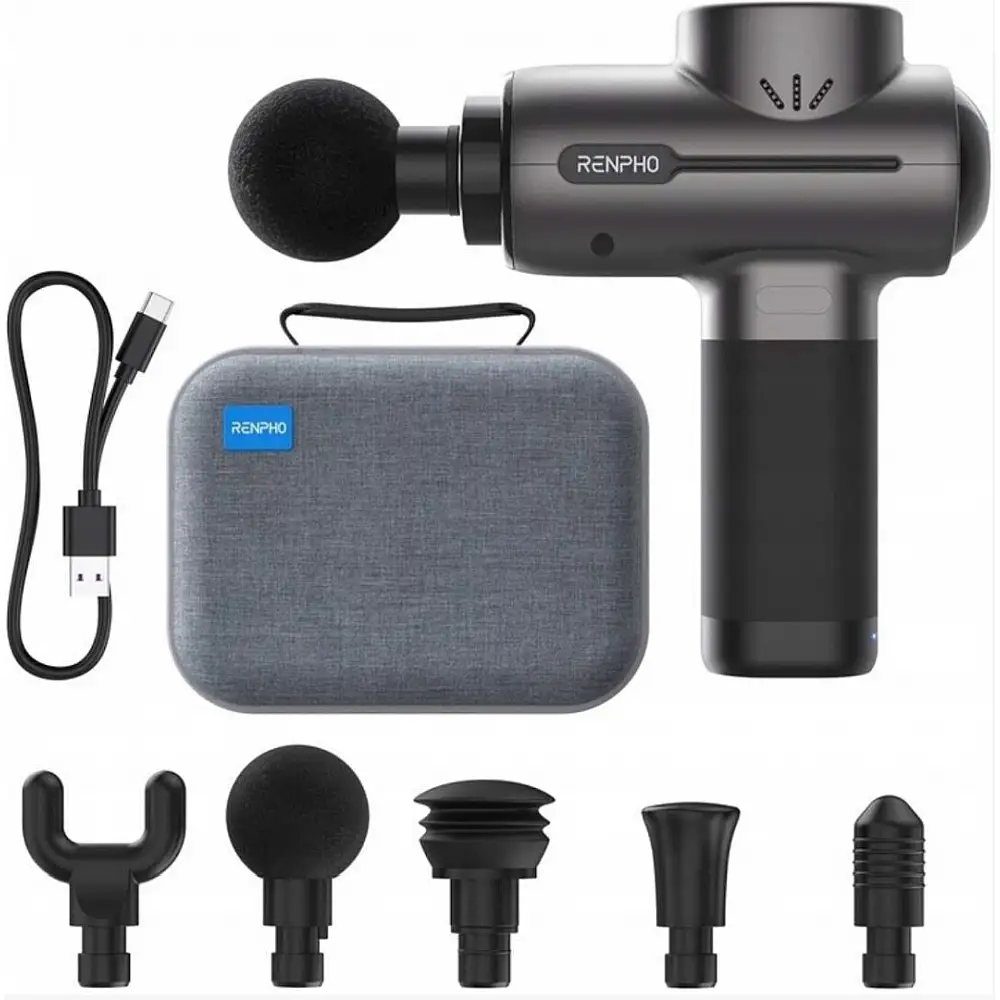 Renpho Πιστόλι Μασάζ Κρουστικής Θεραπείας για Αυχένα, Πλάτη & Μυϊκή Αποκατάσταση RP-GM171-BK