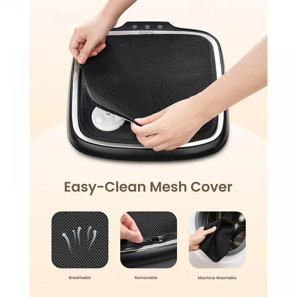 Renpho Συσκευή Μασάζ Ποδιών & Γαμπών All-in-One – Shiatsu RF-FM062-BK