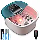 Renpho Συσκευή Μασάζ Ποδιών Ποδόλουτρο με Θέρμανση, Φυσαλίδες και Σετ Πεντικιούρ 5τμχ - Έως 45 Νούμερο R-X002-GN