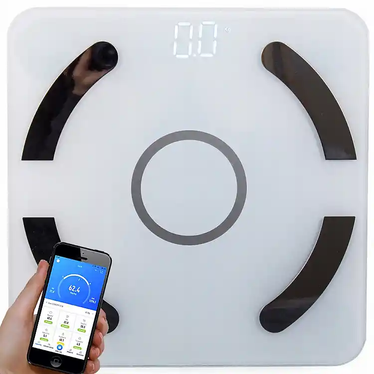 Verk Group  Έξυπνη Ψηφιακή Ζυγαριά Μπάνιου Bluetooth έως 180kg Λευκή 5907451316535