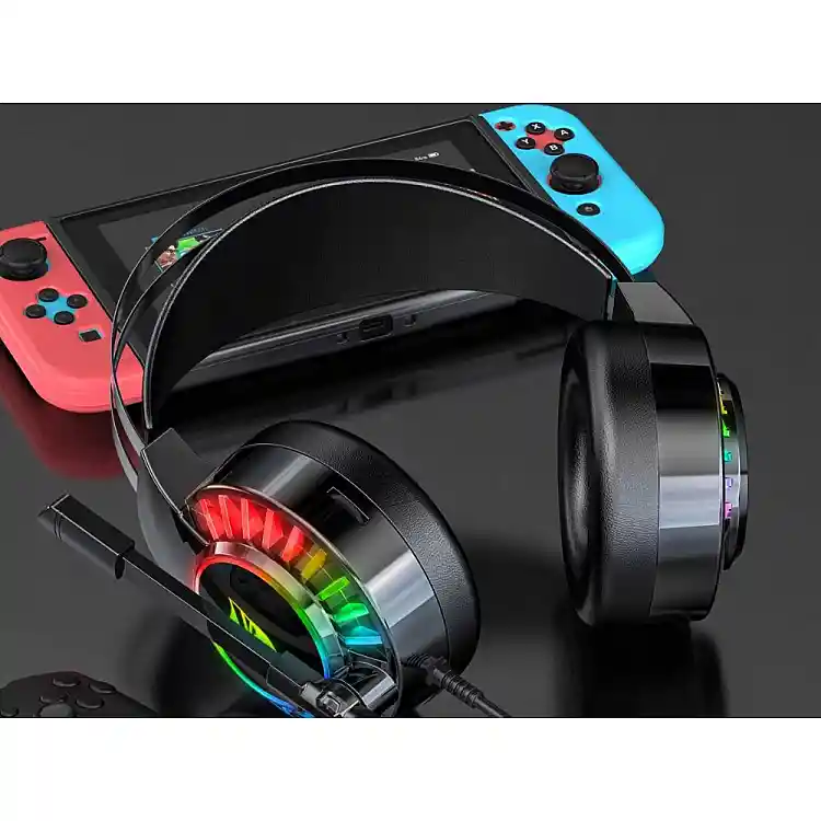 Verk Group  Ακουστικά Gaming Ενσύρματα USB 7.1 με Μικρόφωνο και RGB LED 5907451375013