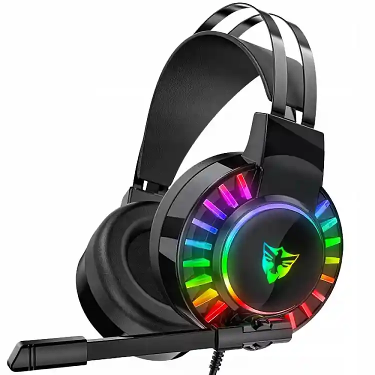 Verk Group  Ακουστικά Gaming Ενσύρματα USB 7.1 με Μικρόφωνο και RGB LED 5907451375013
