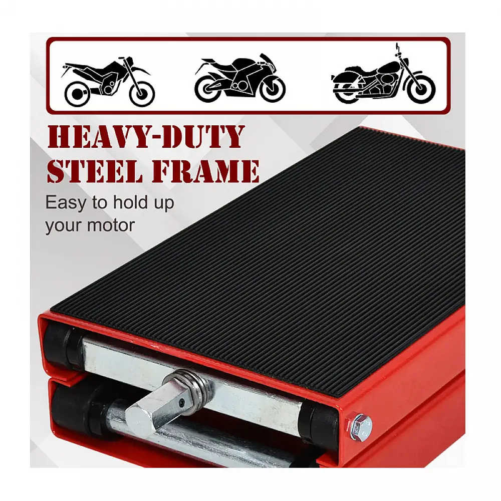 Πτυσσόμενο Σταντ Μοτοσικλέτας με Ρυθμιζόμενο Ύψος 41.5 x 23.5 x 10-37 cm DURHAND C30-012