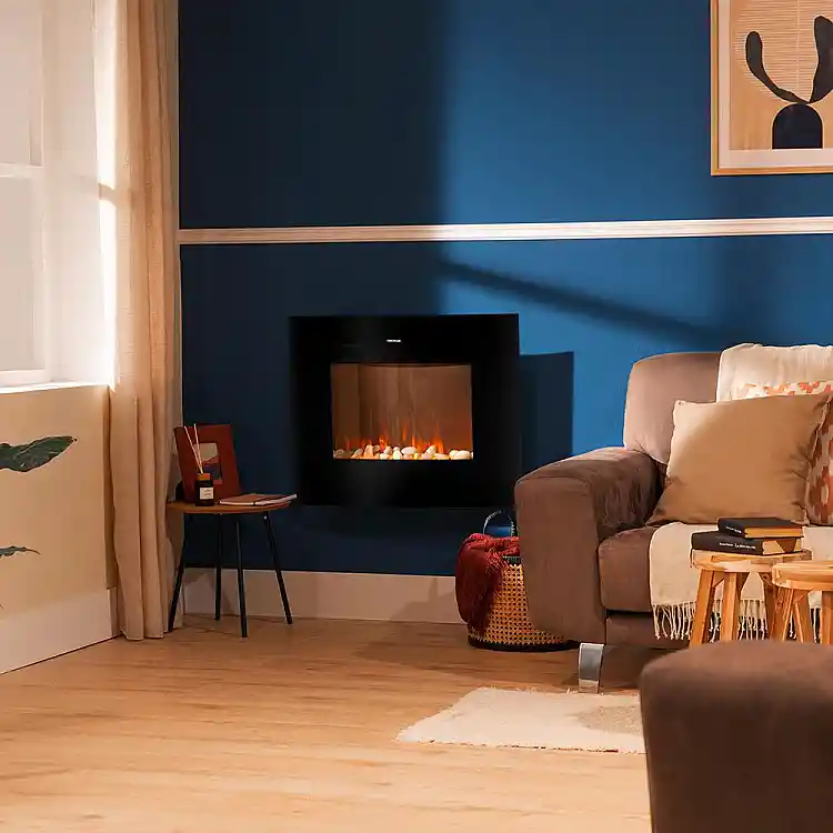CECOTEC Ηλεκτρικό Διακοσμητικό Τζάκι ReadyWarm 3560 Curved Flames Connected 35" 2000W με Wi‑Fi, Τηλεχειριστήριο και Καμπύλο Κρύσταλλο Τεμπερλένιο CEC-117776