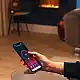 CECOTEC Ηλεκτρικό Διακοσμητικό Τζάκι ReadyWarm 3560 Curved Flames Connected 35" 2000W με Wi‑Fi, Τηλεχειριστήριο και Καμπύλο Κρύσταλλο Τεμπερλένιο CEC-117776