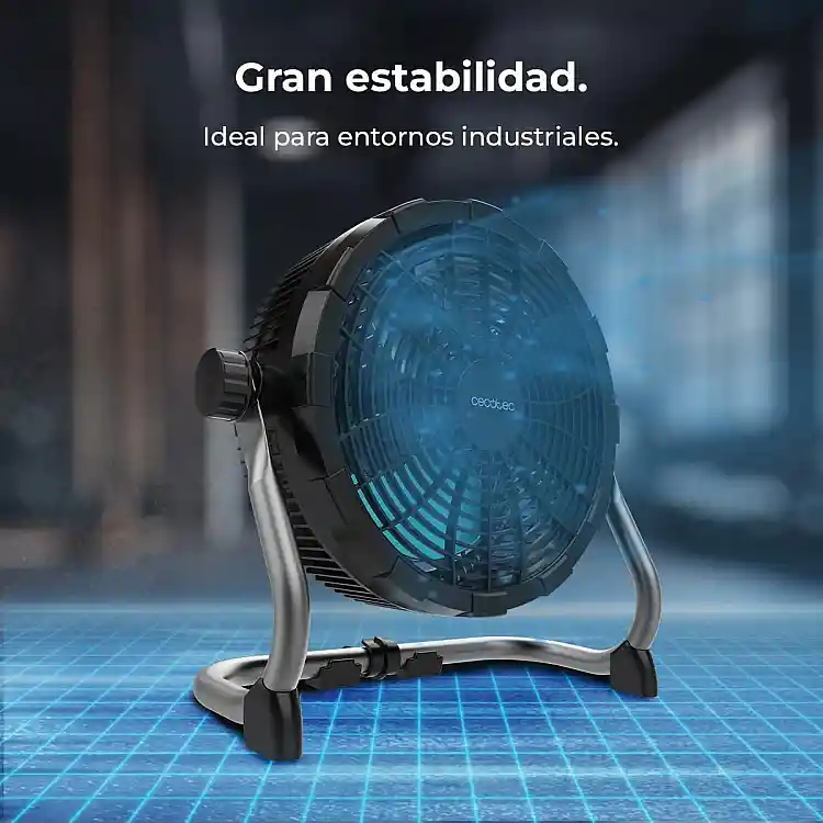 Cecotec Βιομηχανικός Ανεμιστήρας Δαπέδου Μπαταρίας ProIndustry Portable 10" 9 Ταχυτήτων 12000mAh Ασημί CEC-106722