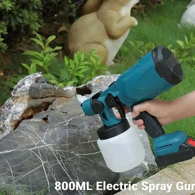 SPM Ασύρματο Ηλεκτρικό Πιστόλι Βαφής 800W με Δοχείο 800ml και Ρυθμιζόμενο Ψεκασμό 6972299245889