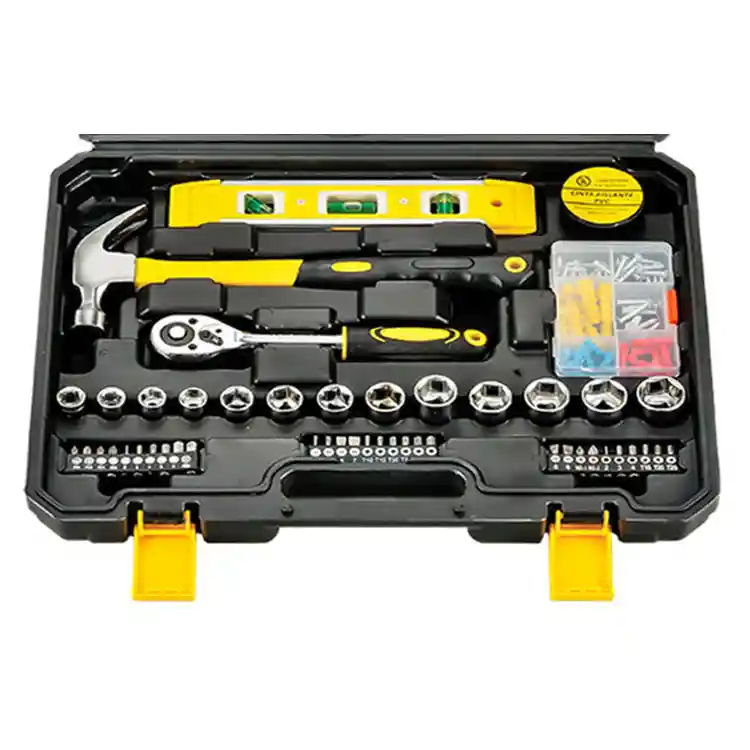 SPM Κασετίνα Σετ Εργαλείων Χειρός 108τμχ με Καρυδάκια, Καστάνια, Γερμανοπολύγωνα & Βαλίτσα Μεταφοράς Πορτοκαλί QH80011