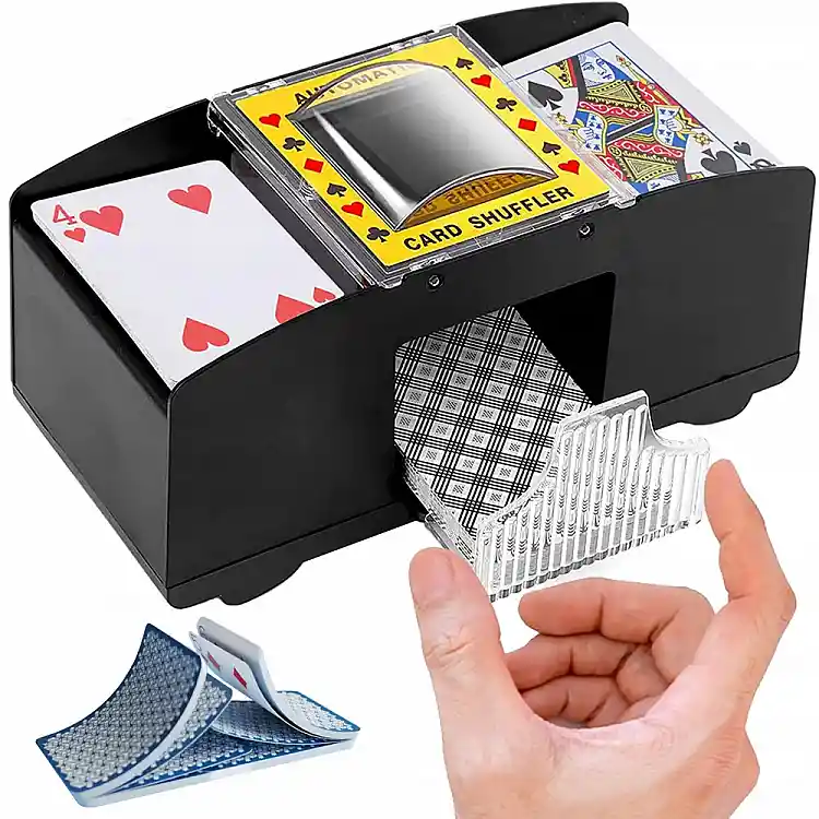Verk Group Αναδευτήρας Τραπουλών Poker για 2 Τράπουλες, Μαύρος 5907451335062