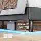 HOOBRO Κρεβάτι φιλοξενίας με σταθμό φόρτισης και φωτισμό LED, σκούρο γκρι, 160x200x16,5 εκ. EGYZ013CDBF01
