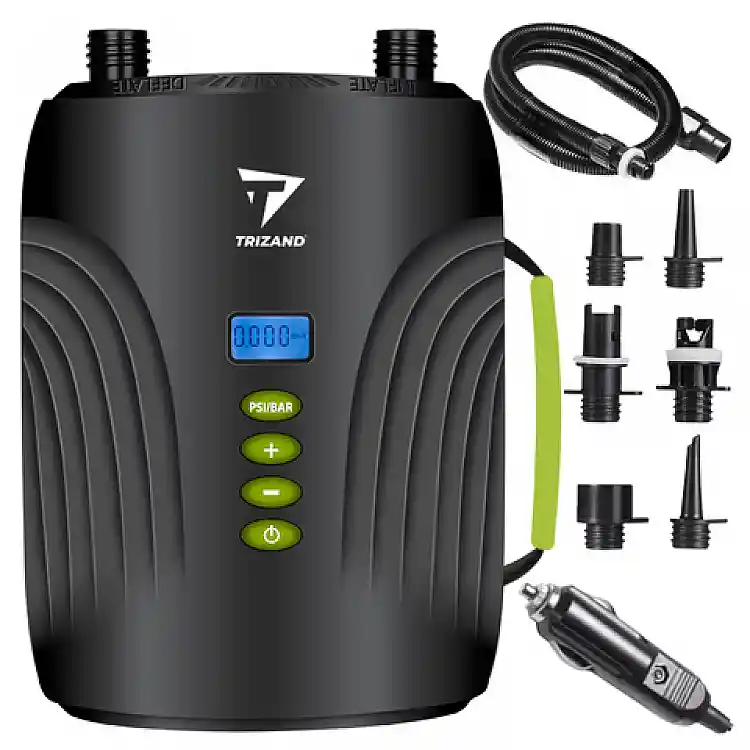 TRIZAND Ηλεκτρική Αντλία SUP 12V με 6 Μύτες για Σανίδες SUP, Καγιάκ και Φουσκωτά 25262