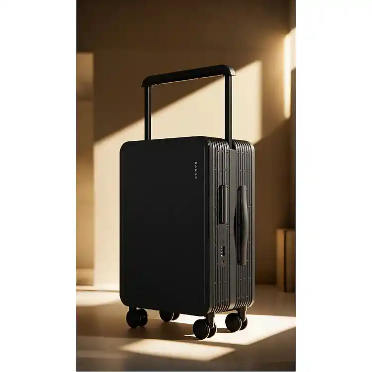 BANGE Βαλίτσα Spinner με Ροδάκια 360° & Αθόρυβη Κίνηση L2119-24-Black