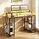 Costway Γραφείο Gaming 87 x 50 x 120 cm με LED και Σταθμό Φόρτισης JV14502DE-CF