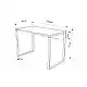 Γραφείο Μελέτης Sapphire Oak 100x60x75 εκ. 855DTE3868