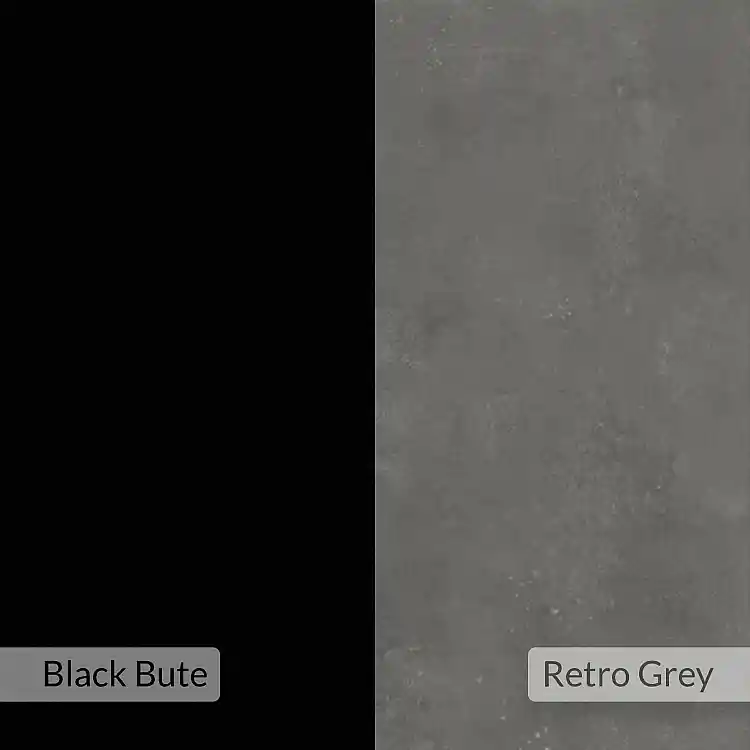 Γραφείο Μελέτης Ρετρό Γκρι-Μαύρο 100x60x75 cm 855DTE3869