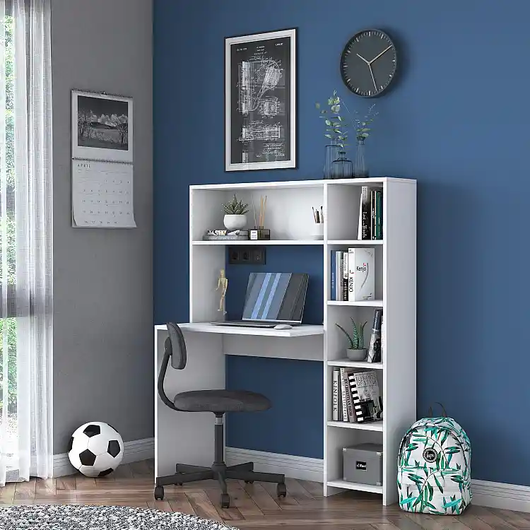 Σκανδιναβικό Γραφείο Μελέτης Λευκό 113,2 x 40 x 141,8 cm 893RAN2711
