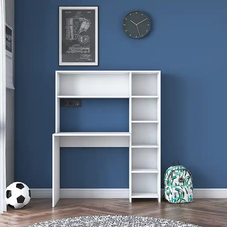 Σκανδιναβικό Γραφείο Μελέτης Λευκό 113,2 x 40 x 141,8 cm 893RAN2711