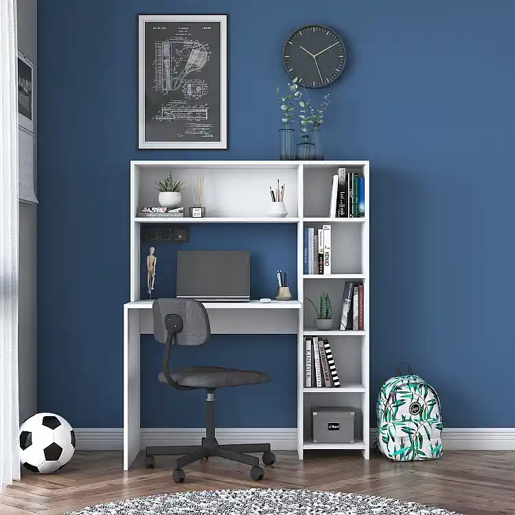 Σκανδιναβικό Γραφείο Μελέτης Λευκό 113,2 x 40 x 141,8 cm 893RAN2711