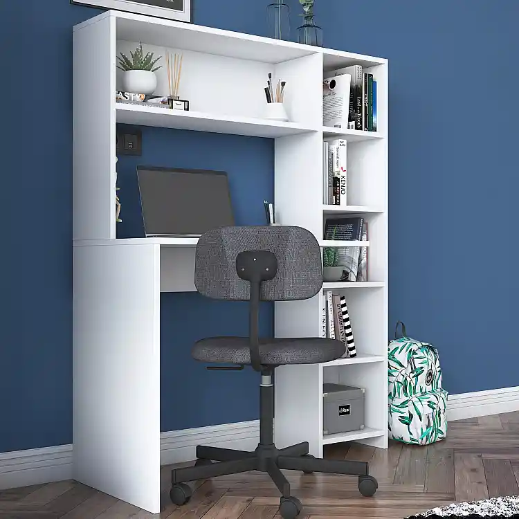 Σκανδιναβικό Γραφείο Μελέτης Λευκό 113,2 x 40 x 141,8 cm 893RAN2711