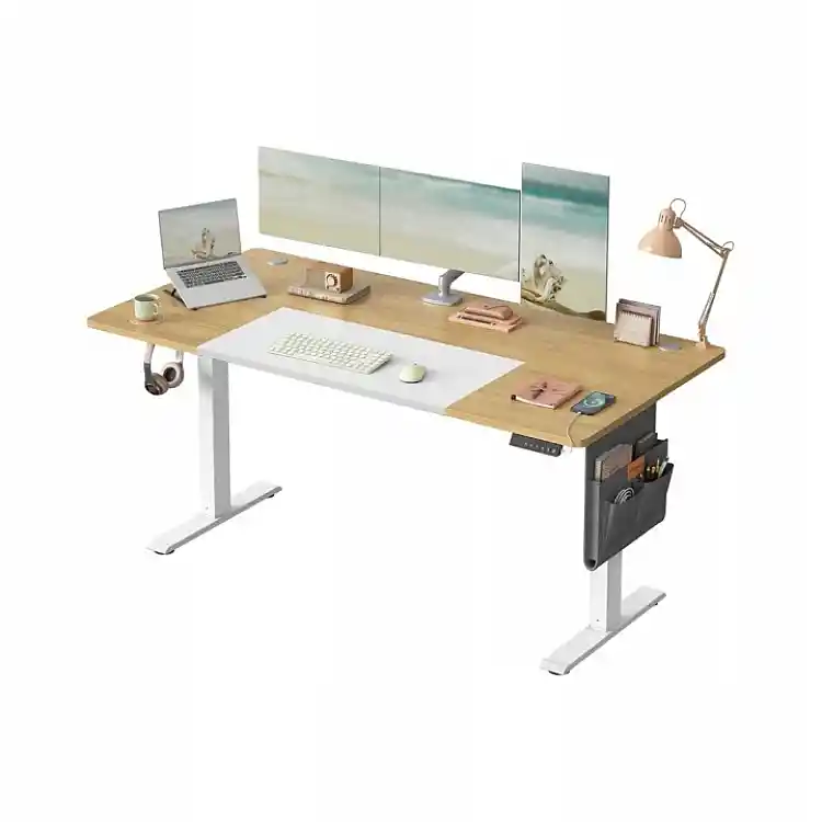SONGMICS Ηλεκτρικό Ρυθμιζόμενο Γραφείο 70 x 160 x 72-120 cm με Ατσάλινο Σκελετό LSD026YD01