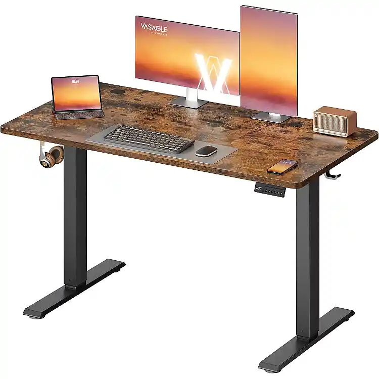 VASAGLE Ηλεκτρικό γραφείο ρυθμιζόμενου ύψους 120 x 60 x 72-120 εκ. LSD312KD03