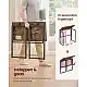 VASAGLE Πτυσσόμενο Γραφείο Υπολογιστή 80 x40 x74 cm LWD151KD01