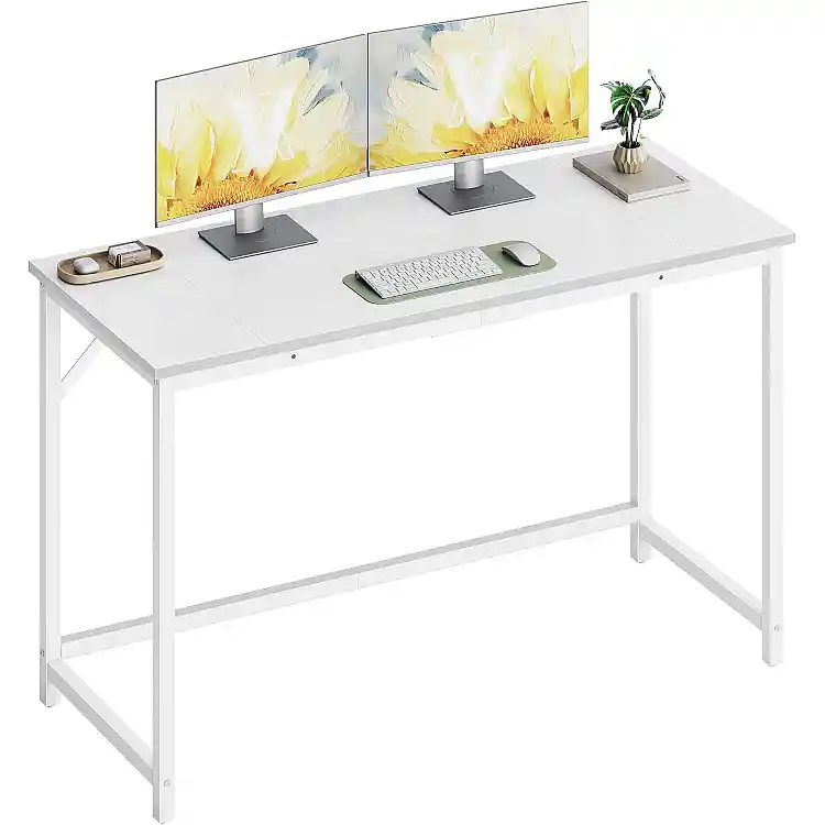 VASAGLE Γραφείο Υπολογιστή 120 x 50 x 76 εκ. Maple White/Ματ Λευκό LWD212W101