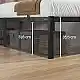VASAGLE Μεταλλικό Κρεβάτι 160x200 εκ. με Αποθηκευτικό Χώρο RMB155BD01V1
