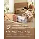 VASAGLE Στρώμα Διπλό 140x200 εκ. Gel Memory Foam, Μέτρια Σκληρότητα H3, 7 Ζωνών, με Αφαιρούμενο Πλενόμενο Κάλυμμα, 16 εκ., Λευκό 200x140x16cm RMZ114W101