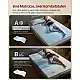 VASAGLE Στρώμα Διπλό 140x200 εκ. Gel Memory Foam, Μέτρια Σκληρότητα H3, 7 Ζωνών, με Αφαιρούμενο Πλενόμενο Κάλυμμα, 16 εκ., Λευκό 200x140x16cm RMZ114W101