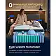 VASAGLE Στρώμα Gel Memory Foam με Pocket Springs 90 x 200 x 25 cm, Μέτρια Σκληρότητα (H3), 7 Ζωνών, Μπλε RMZ232Q101