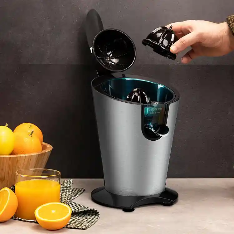 CECOTEC Ηλεκτρικός Αποχυμωτής με Βραχίονα EssentialVita PowerFresh 1000 Inox , 1000W, Ανοξείδωτο Σώμα & Φίλτρο, 2 Αποσπώμενοι Κώνοι CEC-03889