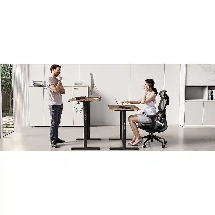 Sense7 NOJO Ηλεκτρικό Γραφείο με Ρυθμιζόμενο Ύψος 120x60cm Σκούρο Καφέ