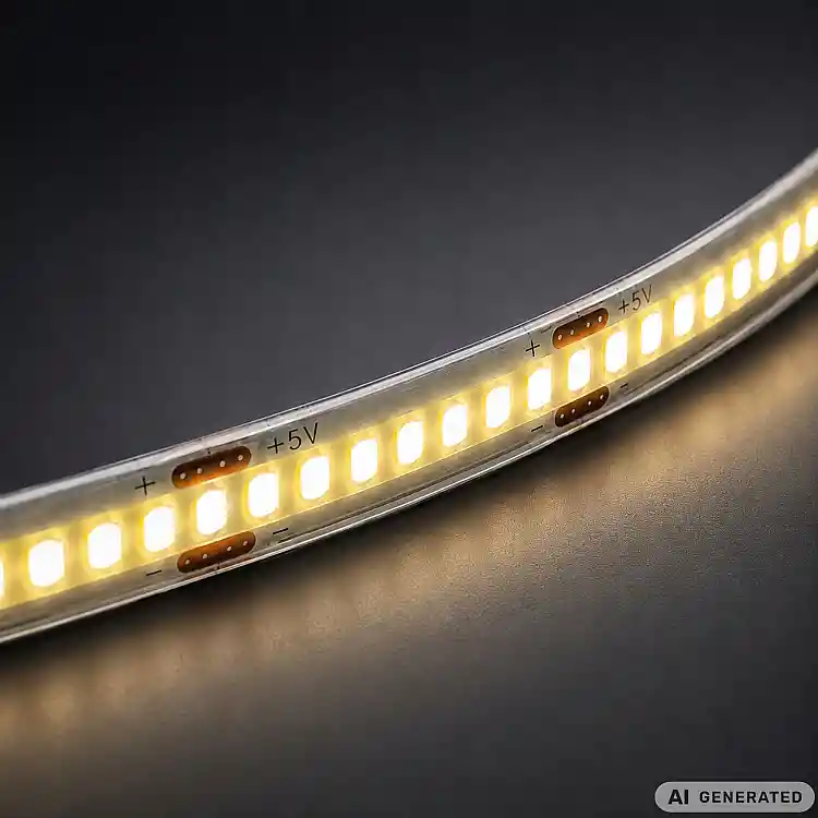 Verk Group Ταινία LED USB 5V 5m, ψυχρό λευκό φως, με διακόπτη, αυτοκόλλητη, διακοσμητική 5907451392027
