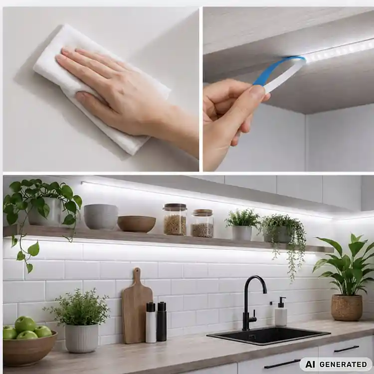 Verk Group Ταινία LED USB 5V 5m, ψυχρό λευκό φως, με διακόπτη, αυτοκόλλητη, διακοσμητική 5907451392027