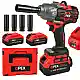 Verk Group OPEX TOOLS Παλμικό Κλειδί Μπαταρίας 21V Brushless 1000Nm με 2 Μπαταρίες 3Ah, Καρυδάκια, LED & Βαλίτσα (OPX28039) 5907451391945